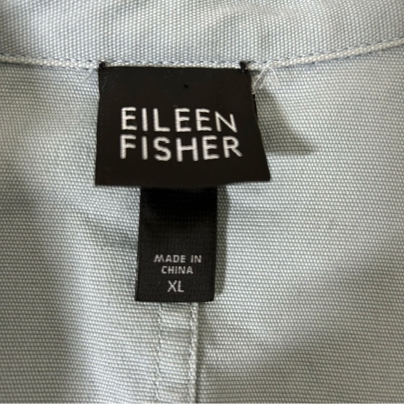 Eileen Fisher Blue Cotton Jacket, size XL - Picture 5 of 6